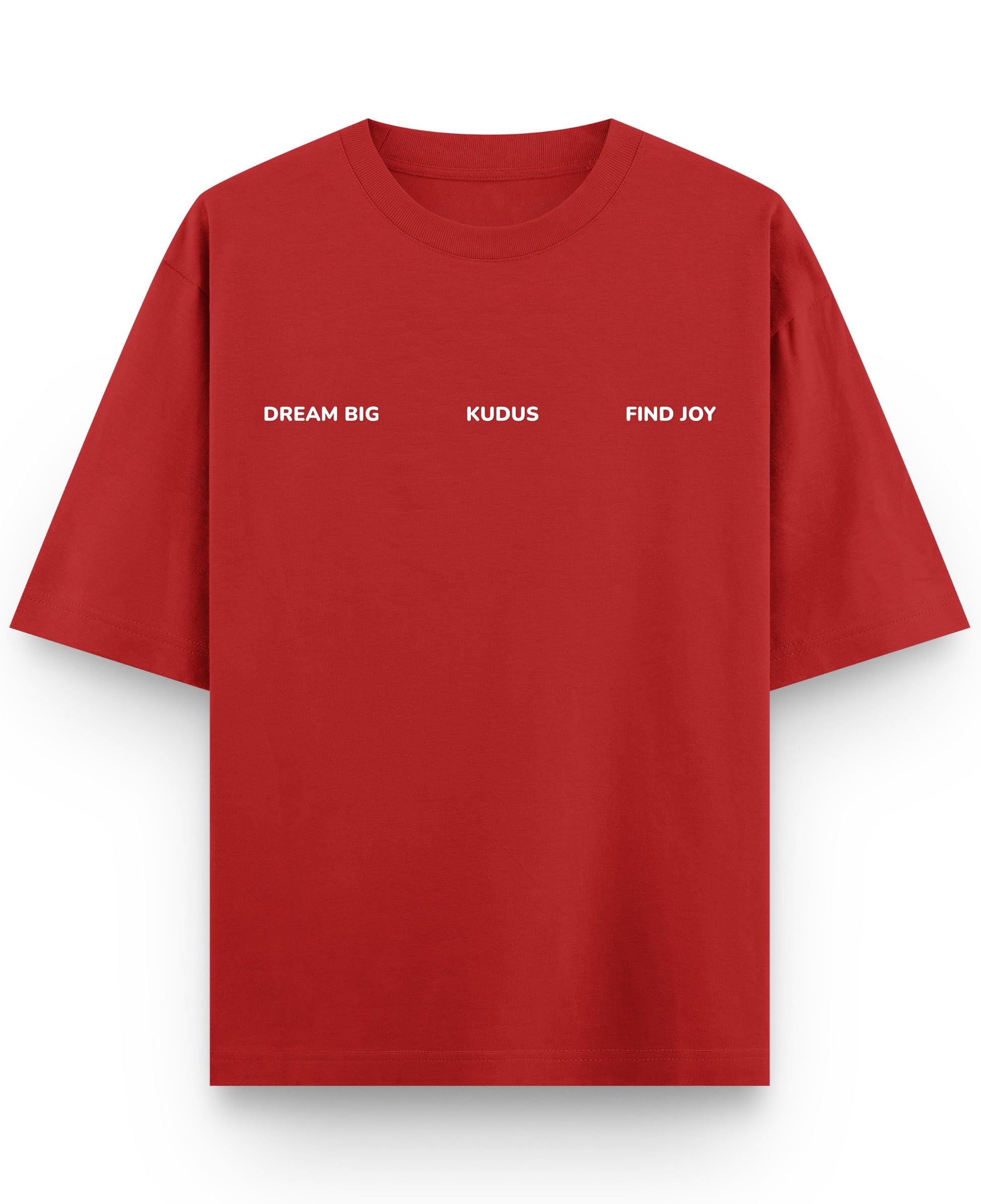 Red Oversized T-shirt Front Design