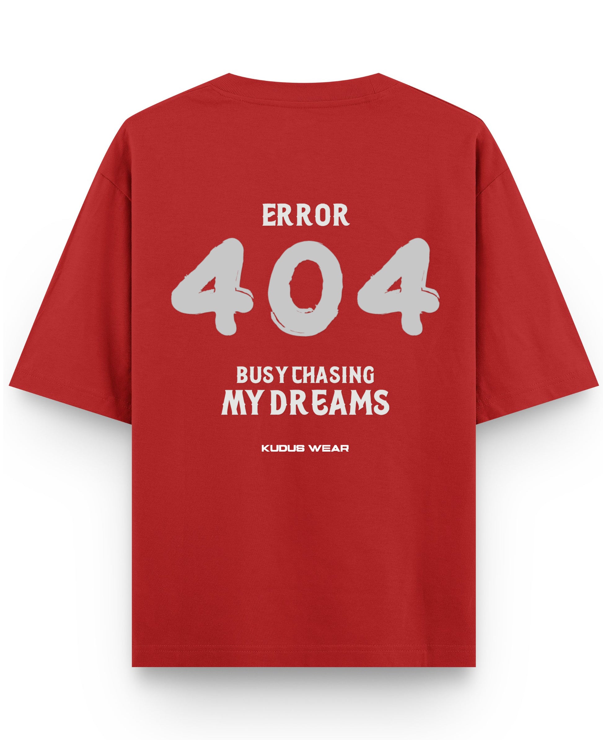 Red Oversized T-shirt Back Design