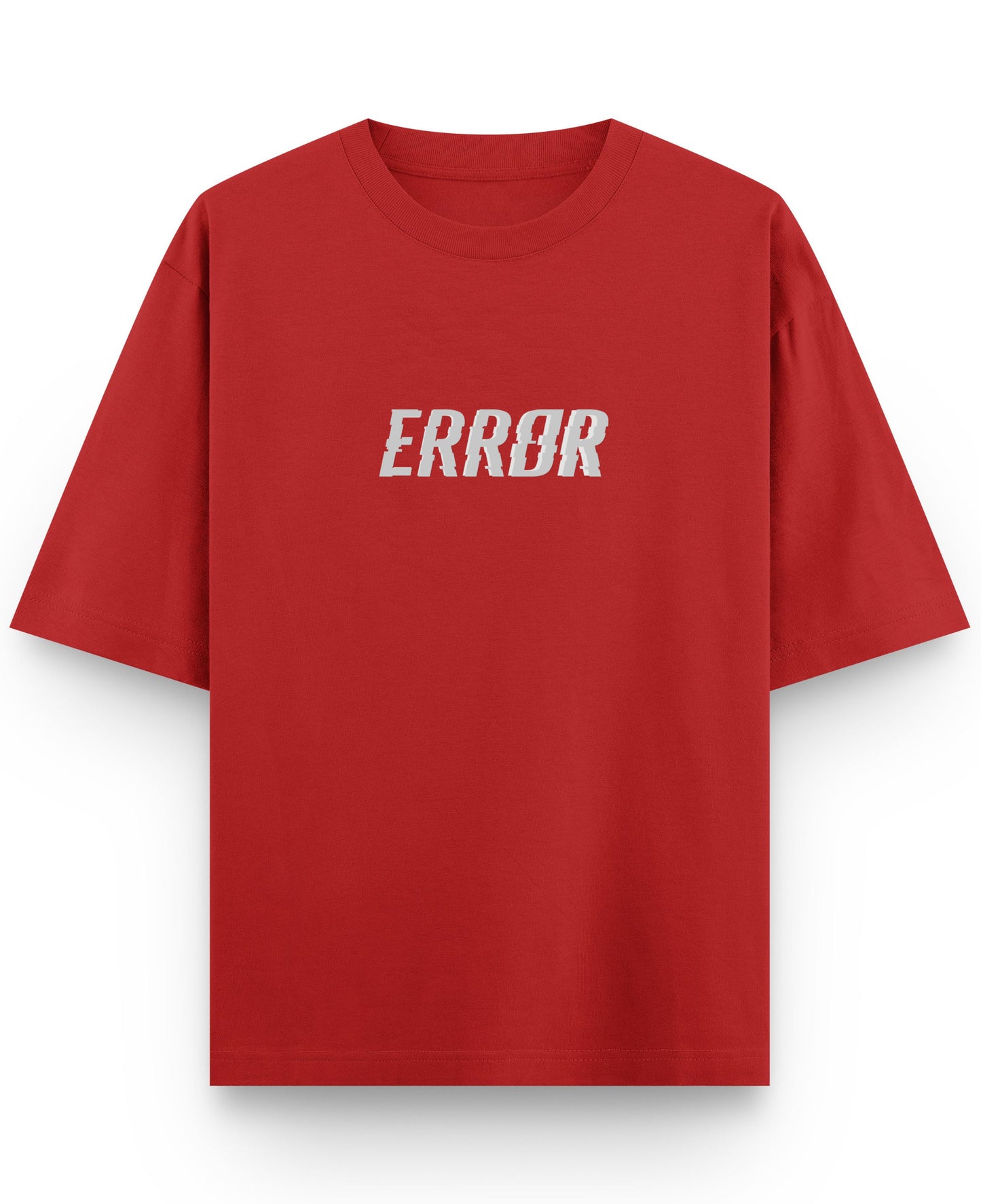Red Oversized T-shirt Front Design