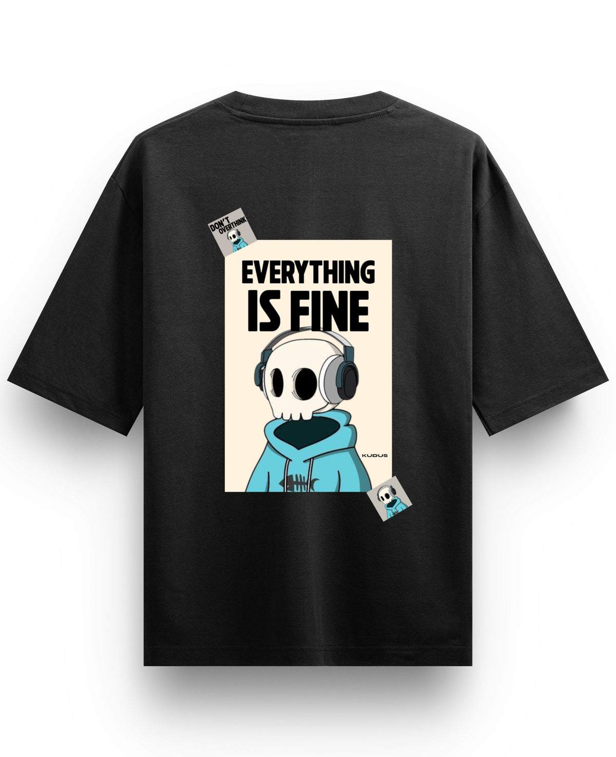 Black Oversized T-shirt Back Design