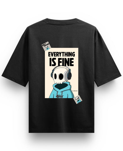 Black Oversized T-shirt Back Design