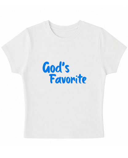 White Baby Tee Front Design
