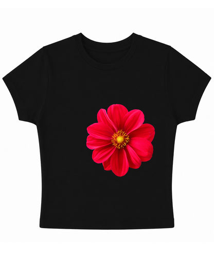 Black Baby Tee Front Design