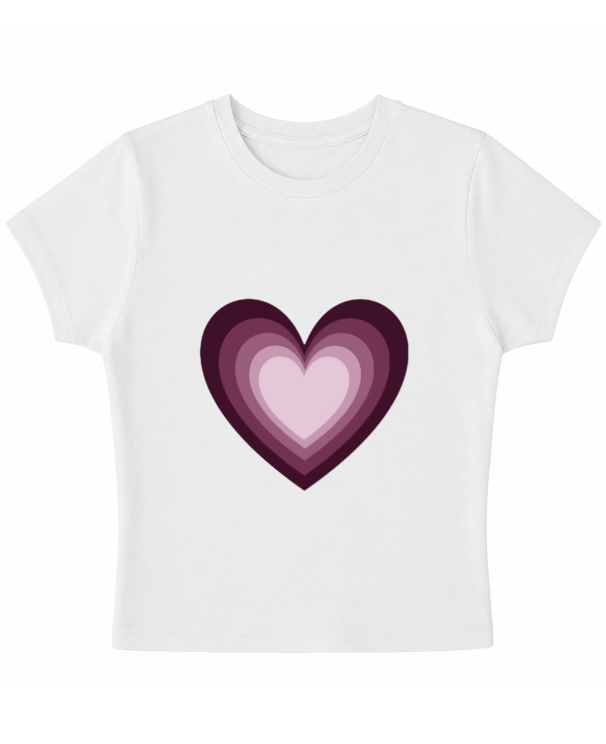 White Baby Tee Front Design