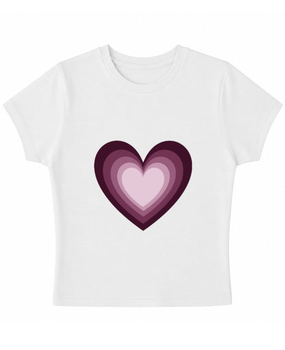 White Baby Tee Front Design