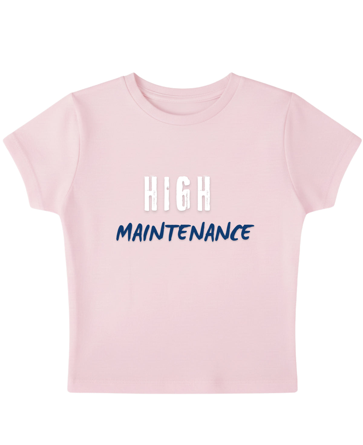 Baby Pink Baby Tee Front Design