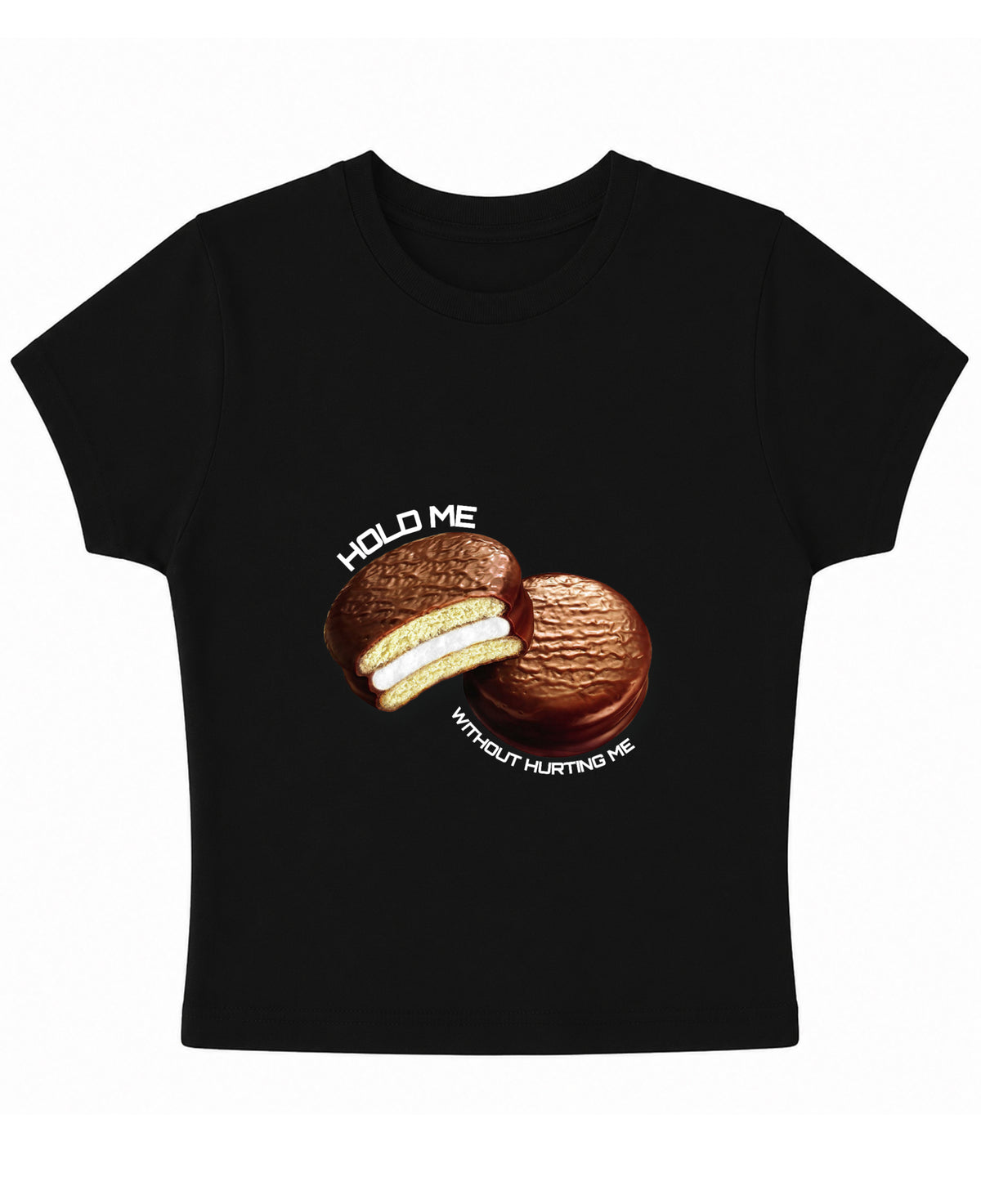 Black Baby Tee Front Design