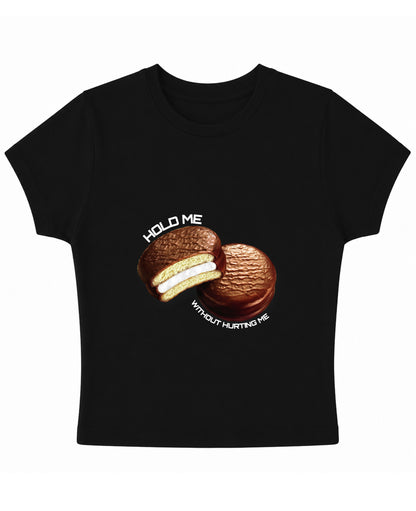 Black Baby Tee Front Design