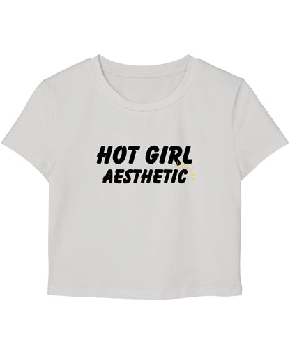 White Baby Tee Front Design