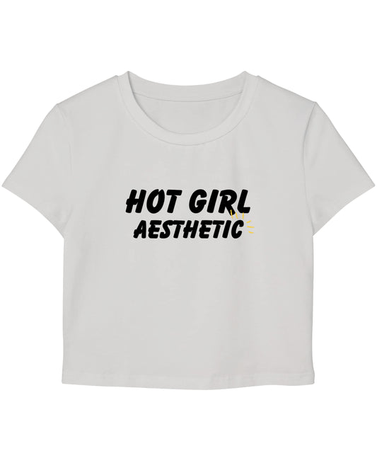 White Baby Tee Front Design