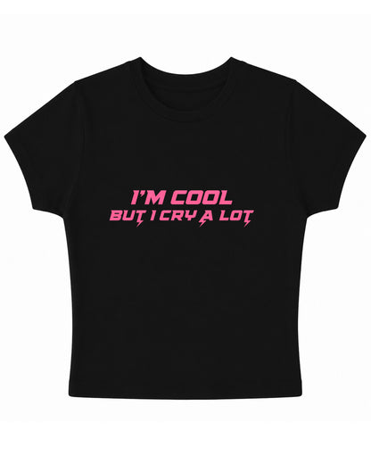 Black Baby Tee Front Design