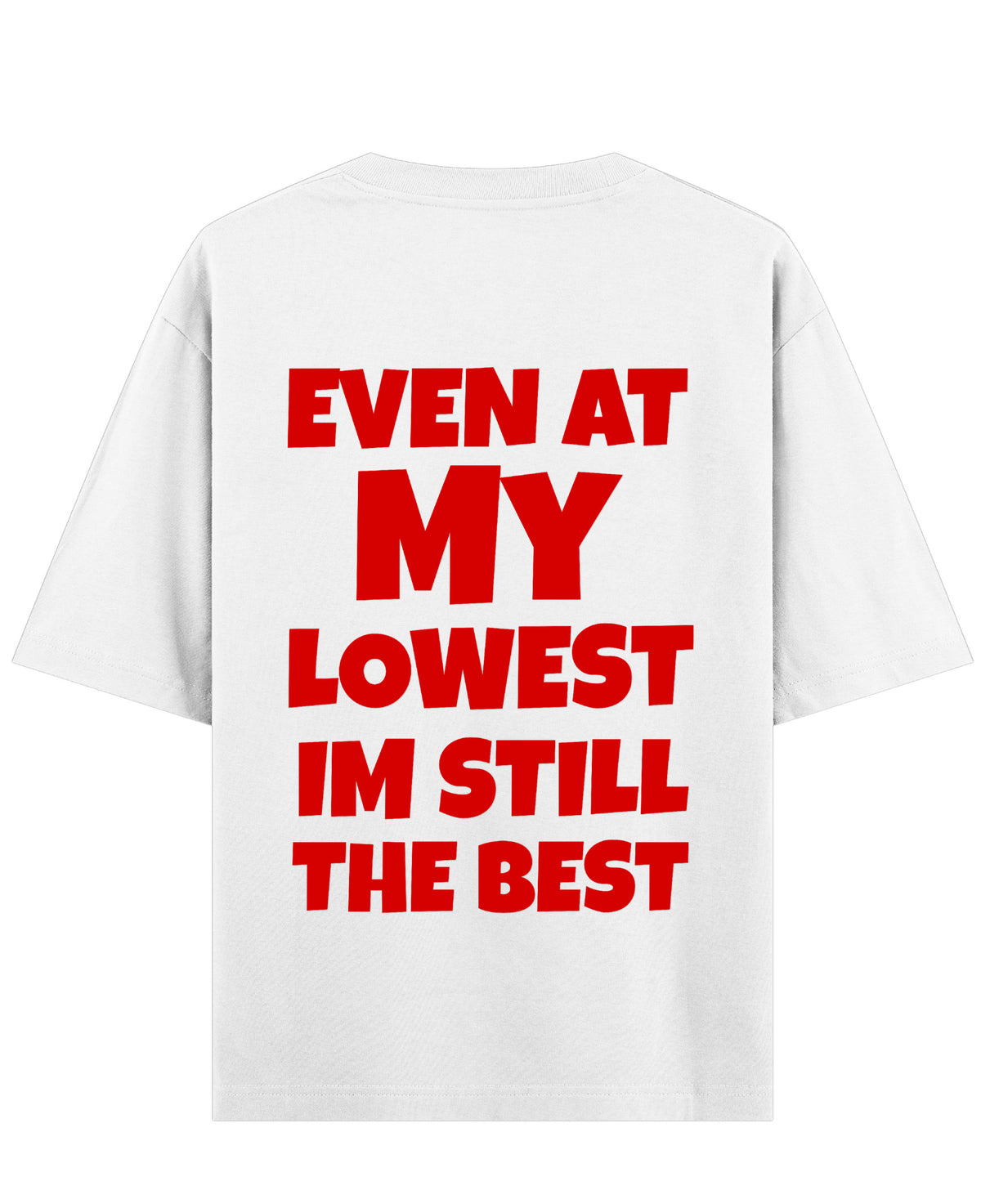 White Oversized T-shirt Back Design