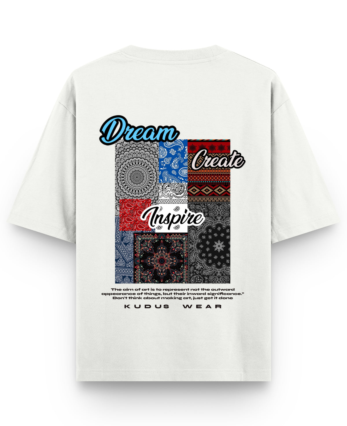 Off White Oversized T-shirt Back Design