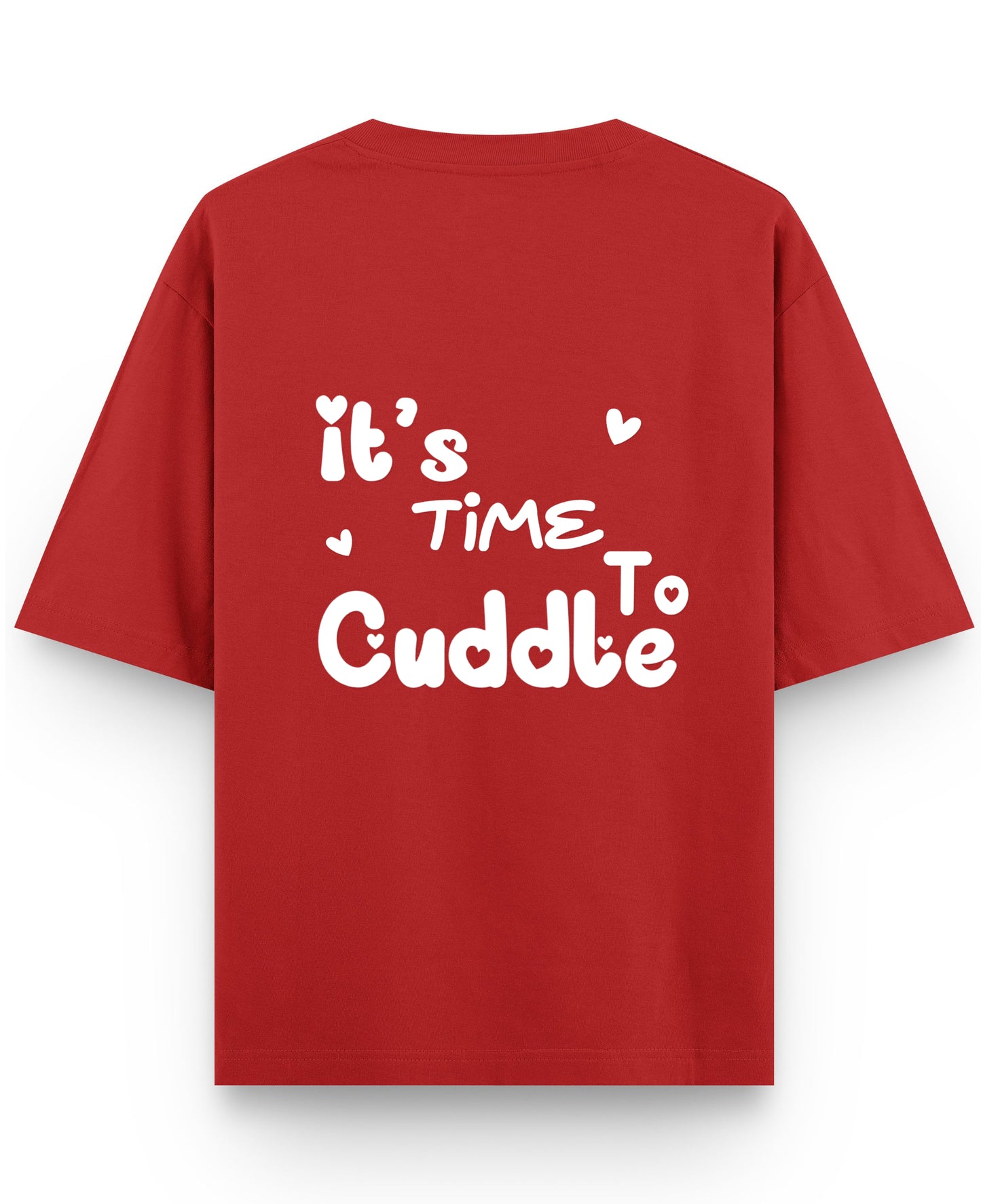 Red Oversized T-shirt Back Design