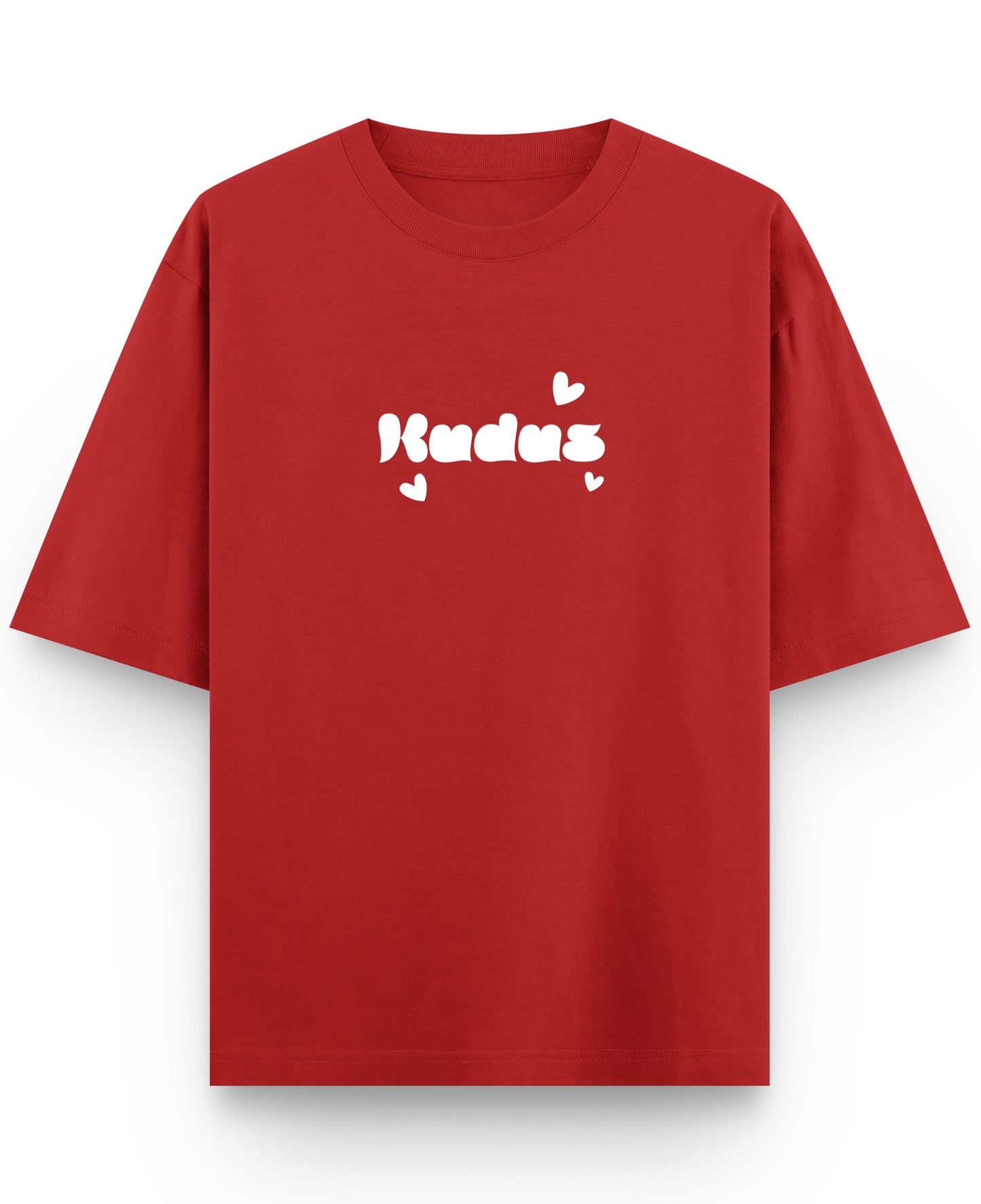 Red Oversized T-shirt Front Design