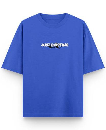 Royal Blue Oversized T-Shirt Front Design