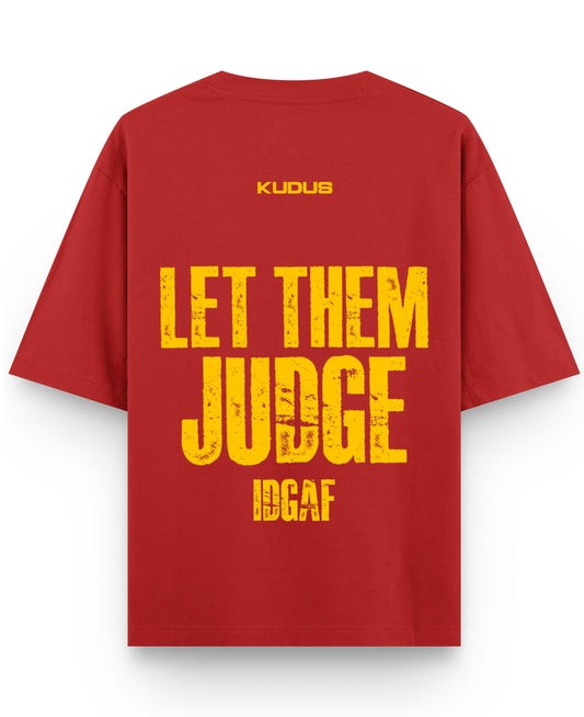 Red Oversized T-shirt Back Design