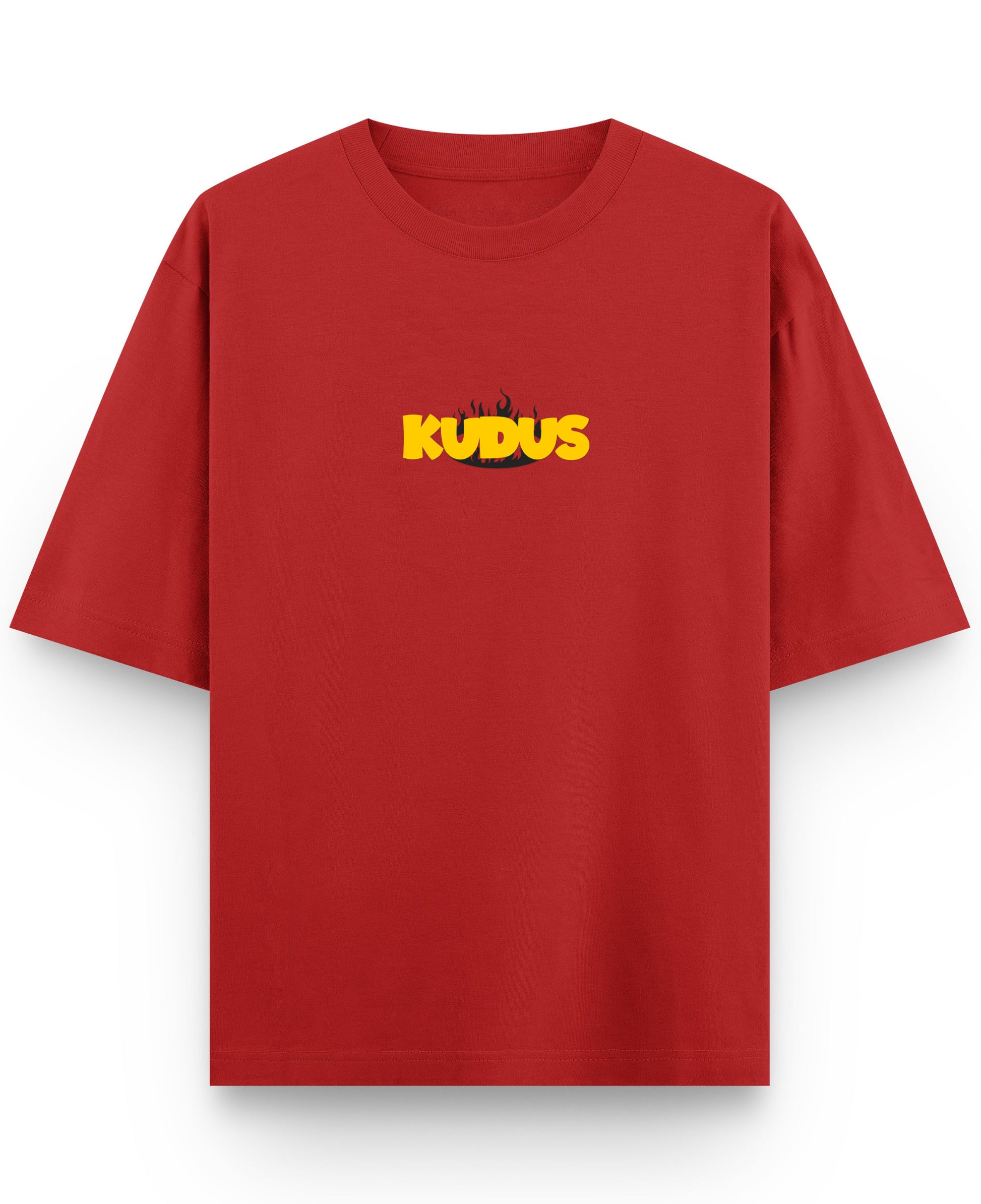 Red Oversized T-shirt Front Design