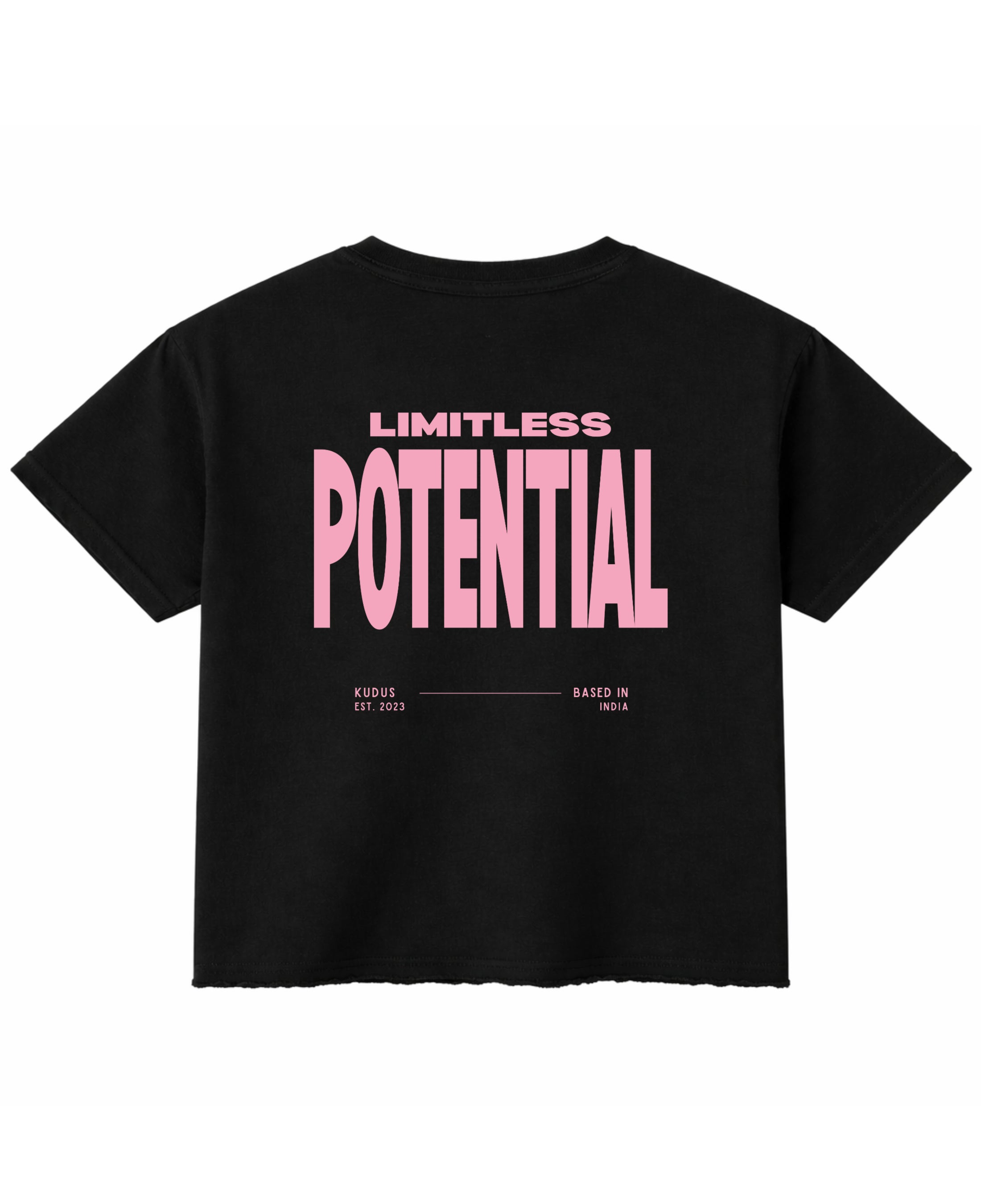 Black Boxy Fit T-shirt Back Design