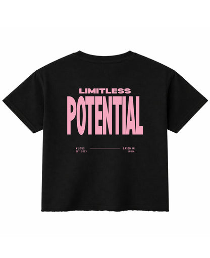 Black Boxy Fit T-shirt Back Design