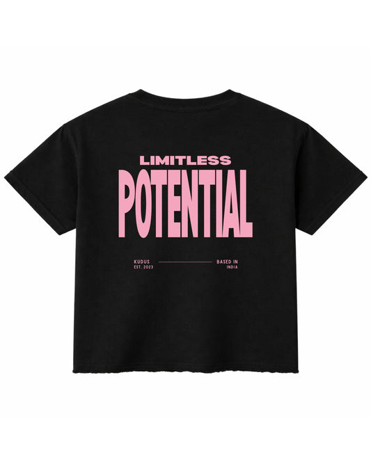 Black Boxy Fit T-shirt Back Design