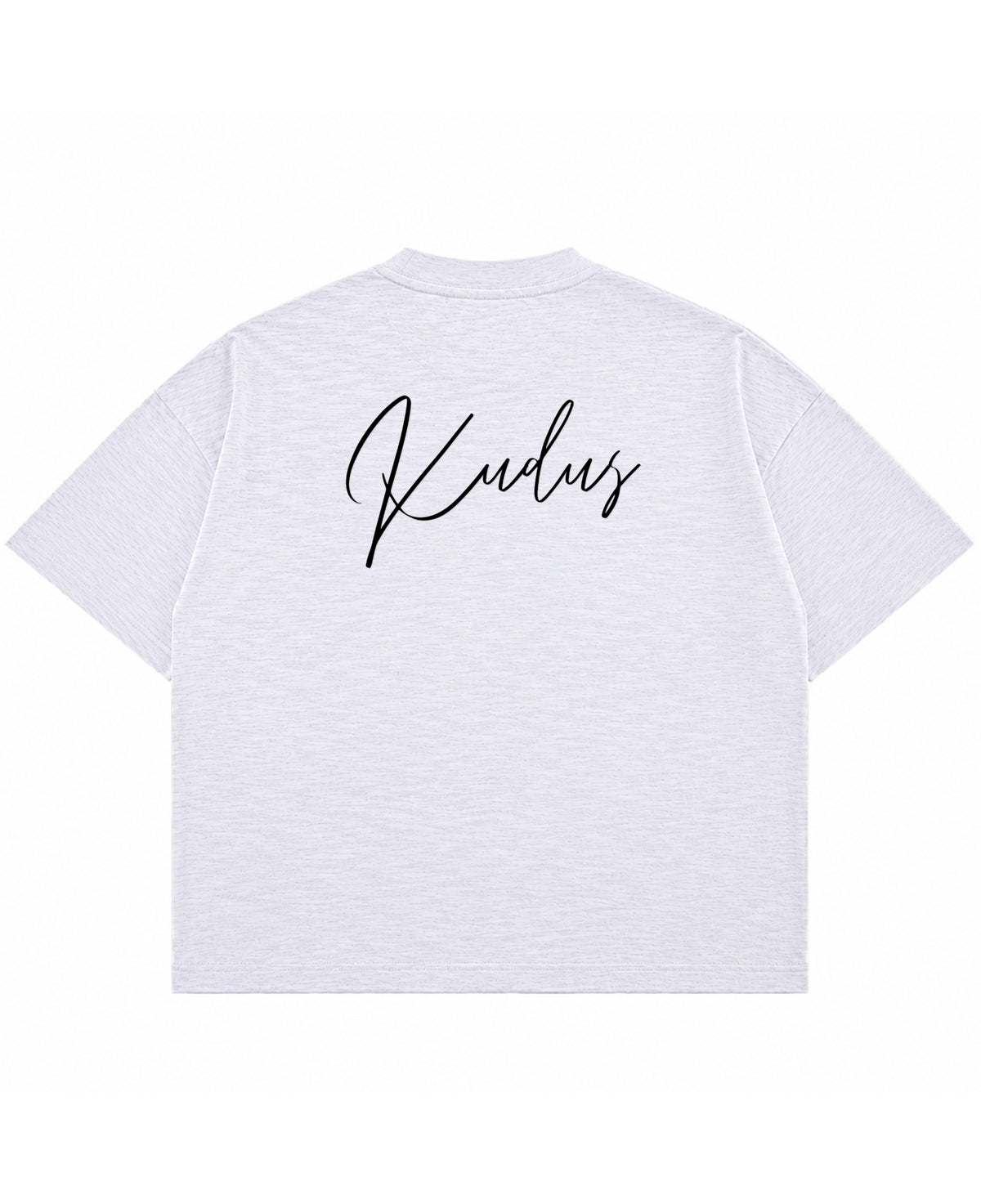 Dusty White Boxy Slub tee Back Design