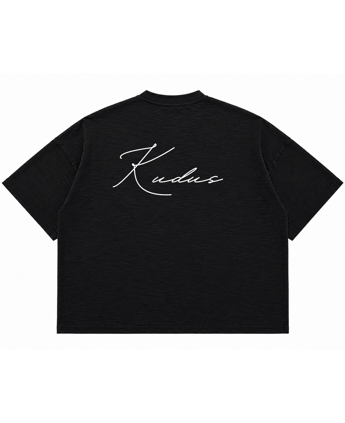Graphite Boxy Slub tee Back Design