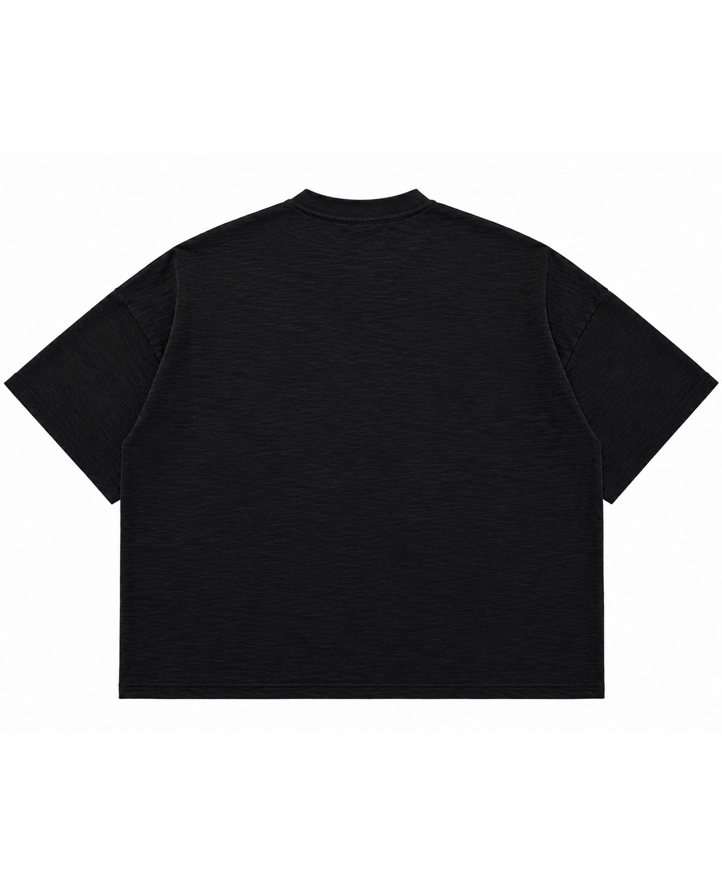 Graphite Boxy Slub tee Back Design