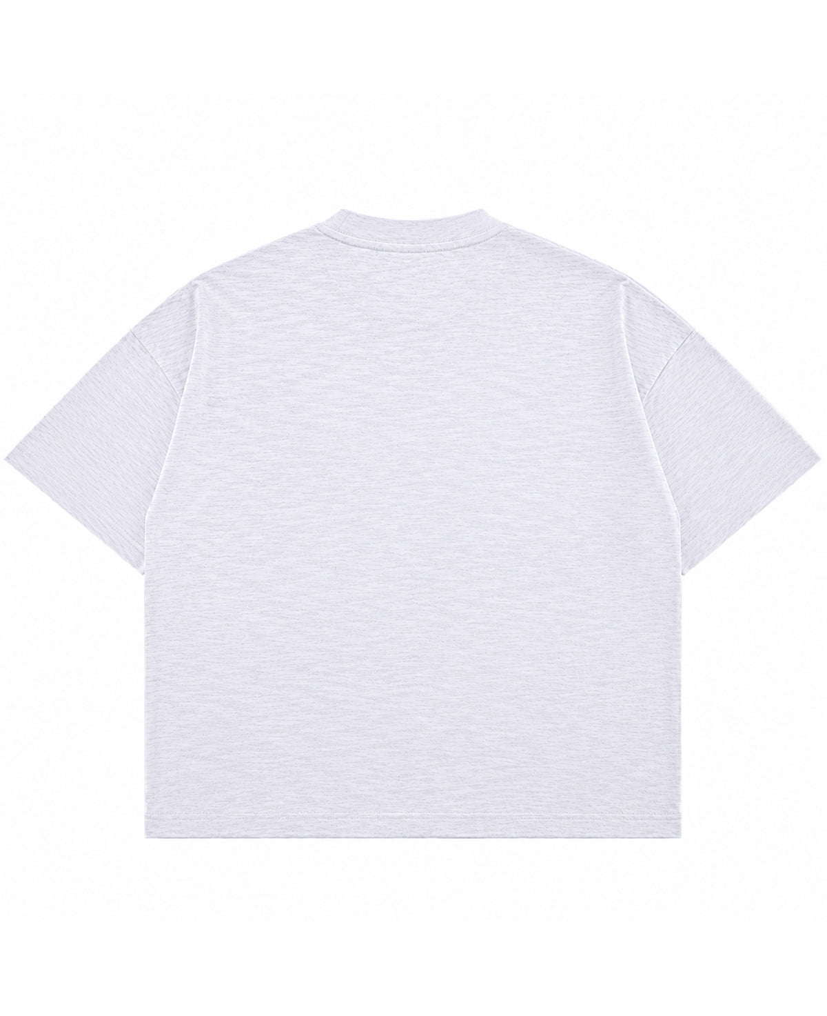 Dusty White Boxy Slub tee Back Design