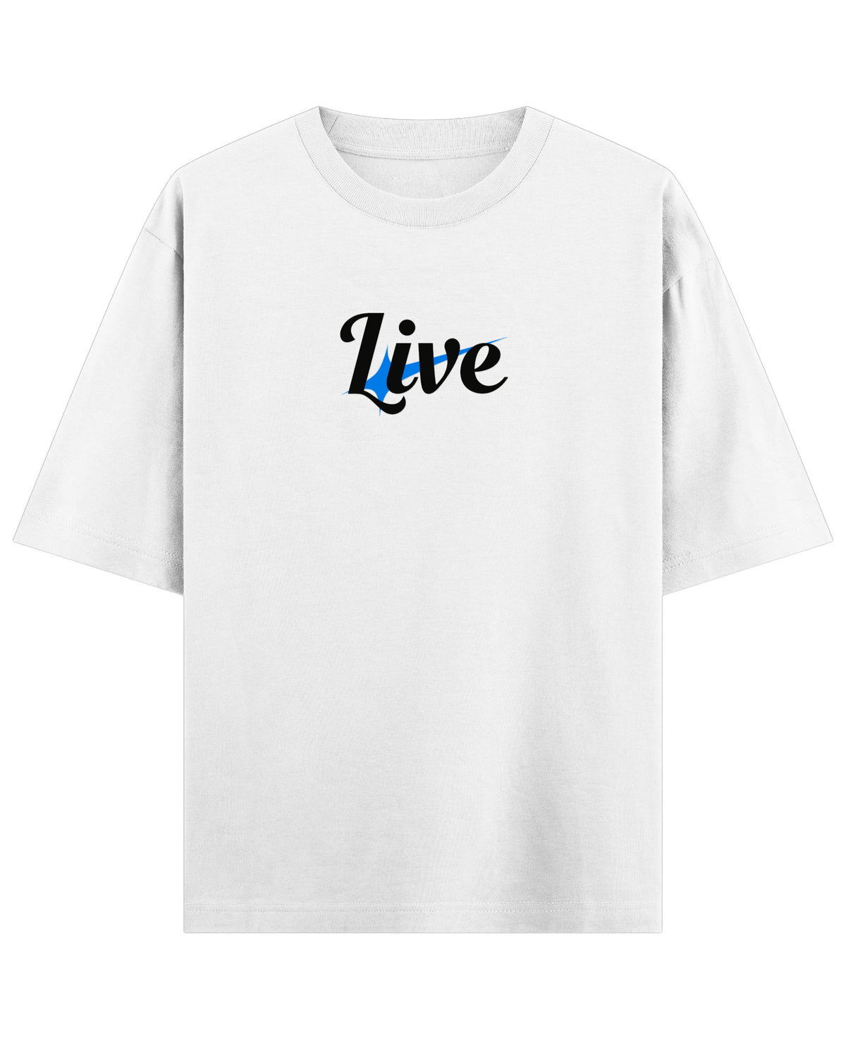 White Oversized T-shirt Front Design