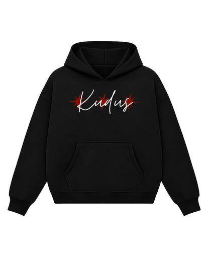 Black Boxy Hoodie Front Design