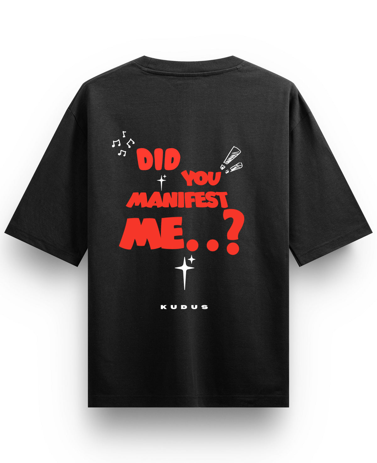 Black Oversized T-shirt Back Design