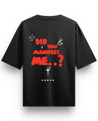 Black Oversized T-shirt Back Design