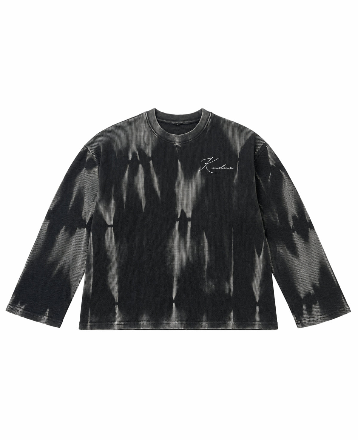 Hammer Wash Waffle Oversized Full-Sleeve Front Design