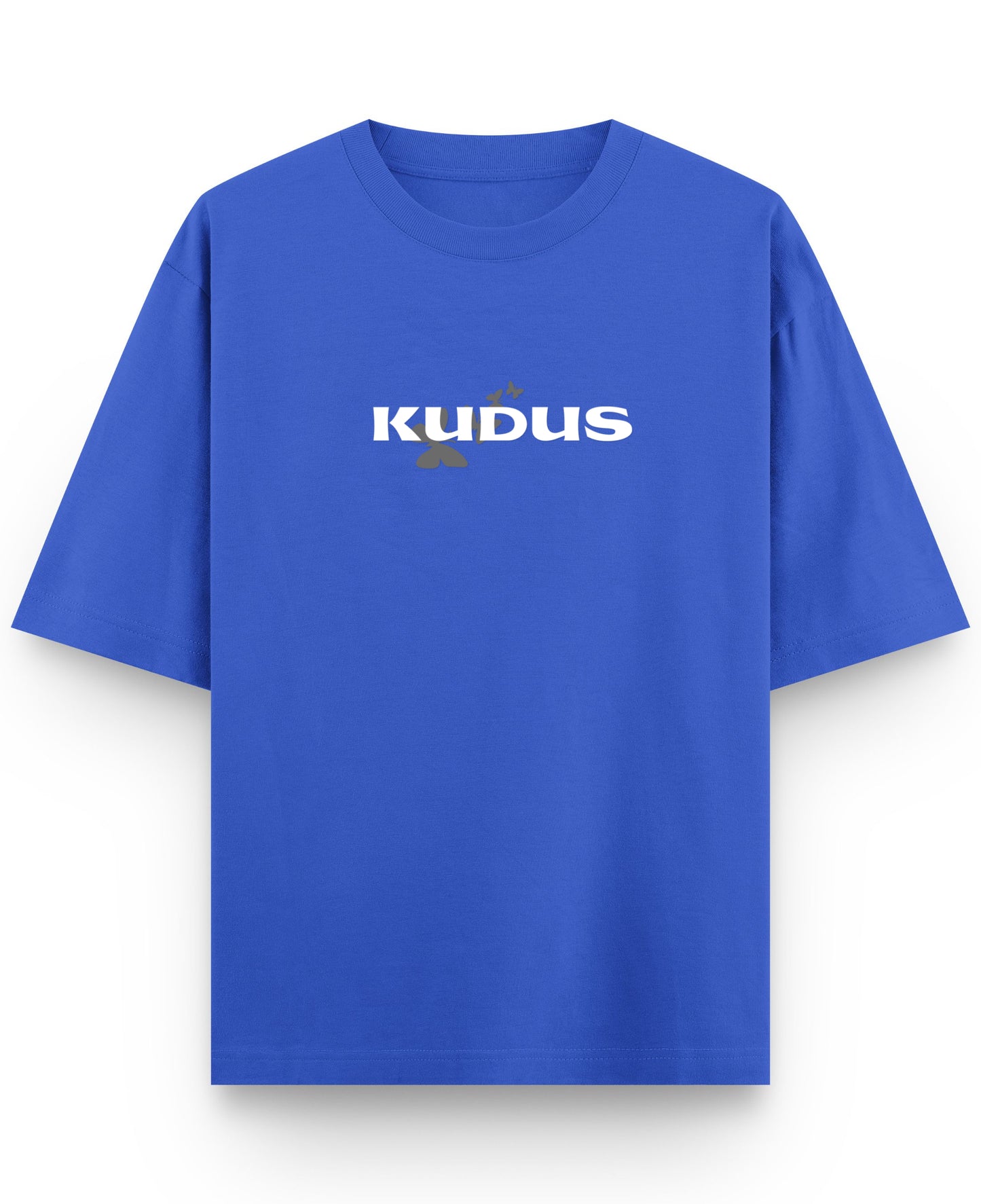 Royal Blue Oversized T-Shirt Front Design