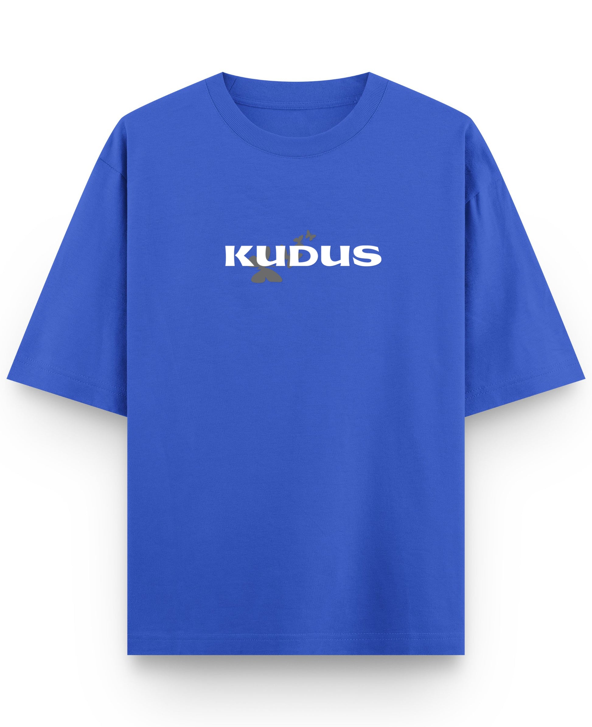 Royal Blue Oversized T-Shirt Front Design