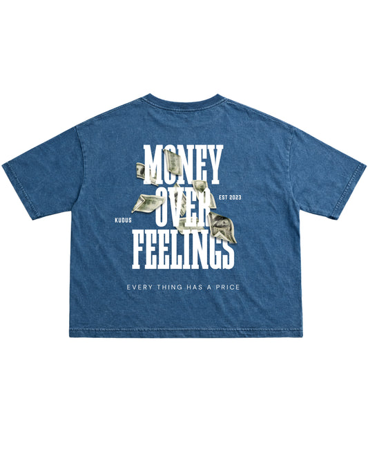 Denim Wash Boxy Fit T-shirt Back Design