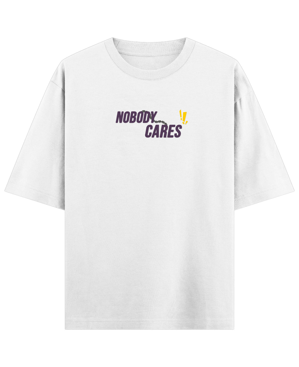White Oversized T-shirt Front Design