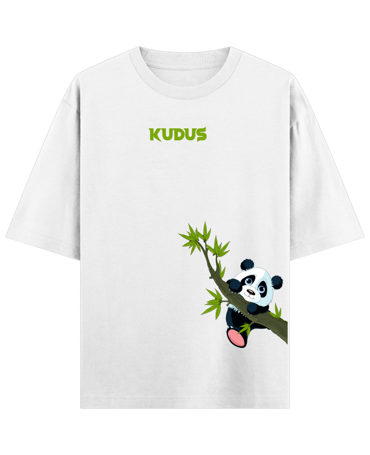 White Oversized T-shirt Front Design
