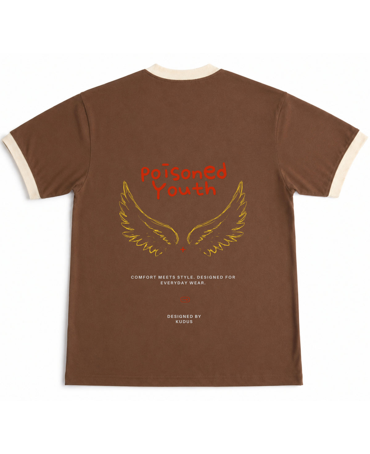Mousse & Cream Ringer tee Back Design