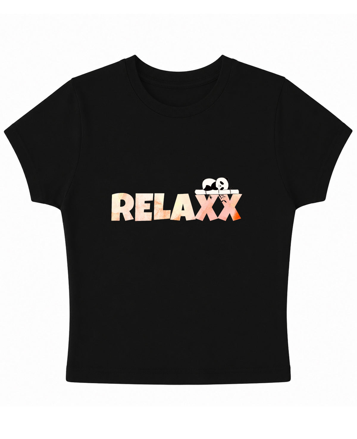 Black Baby Tee Front Design