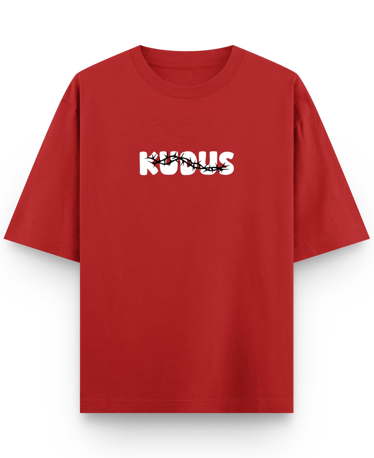 Red Oversized T-shirt Front Design