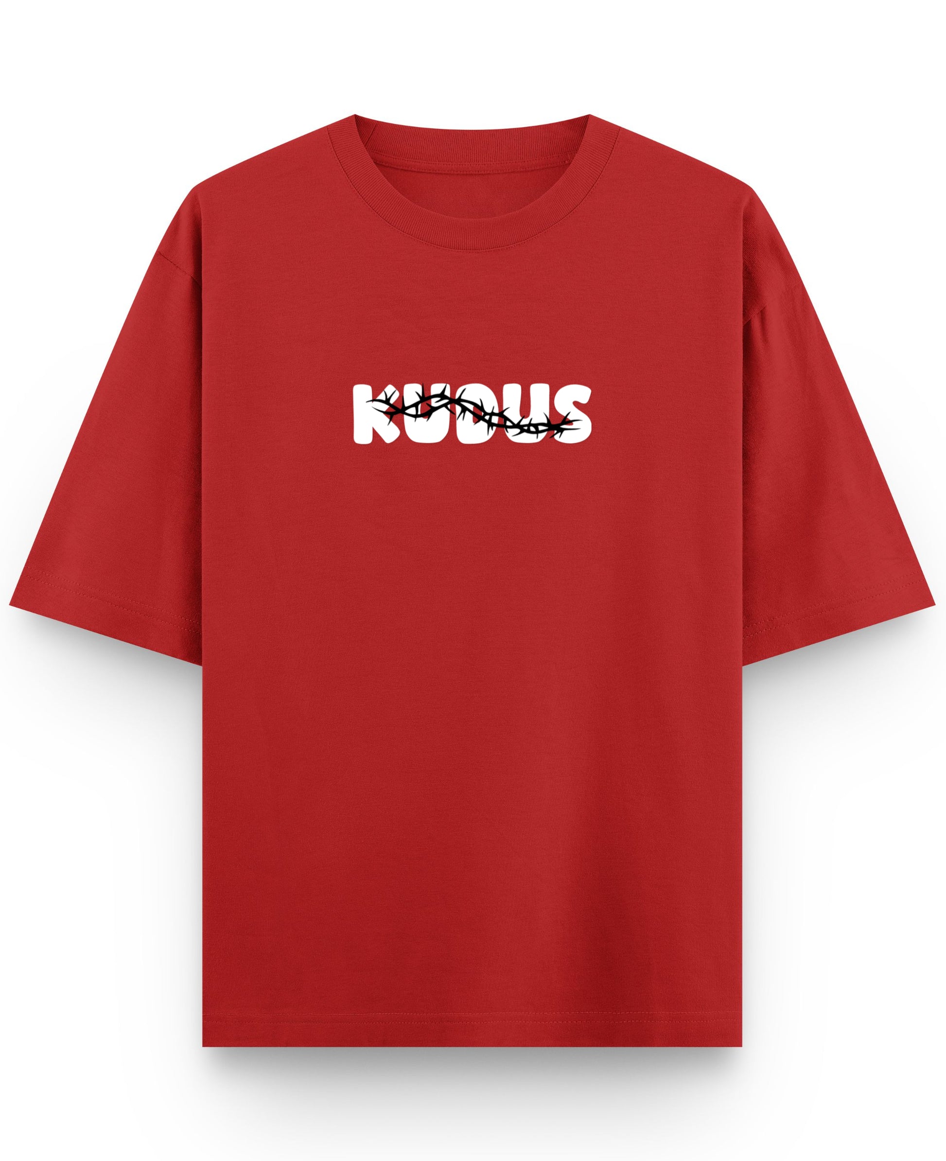 Red Oversized T-shirt Front Design