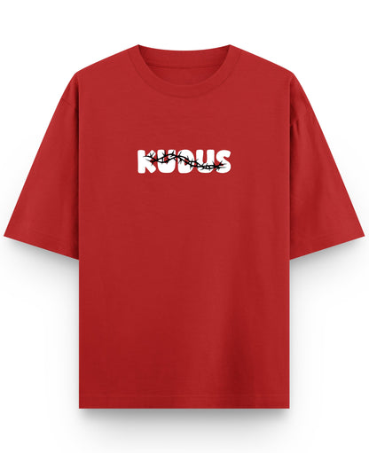 Red Oversized T-shirt Front Design