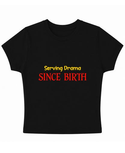 Black Baby Tee Front Design