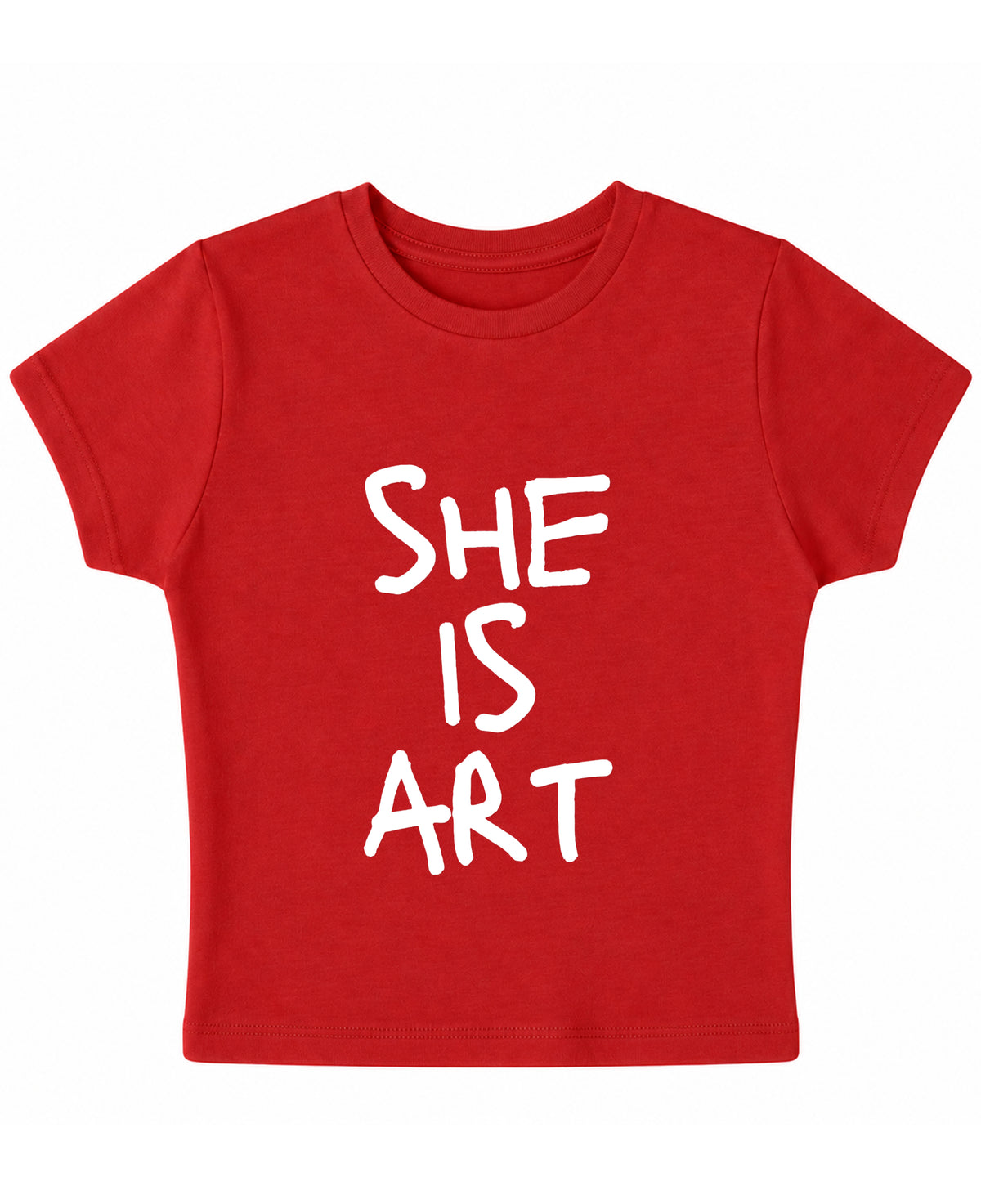Red Baby Tee Front Design