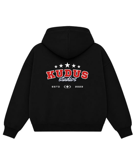 Black Boxy Hoodie Back Design