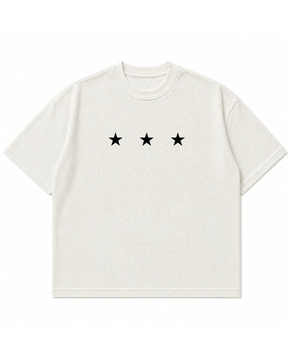 Off-white waffle boxy fit Front Design