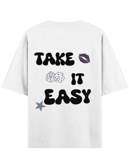 White Oversized T-shirt Back Design