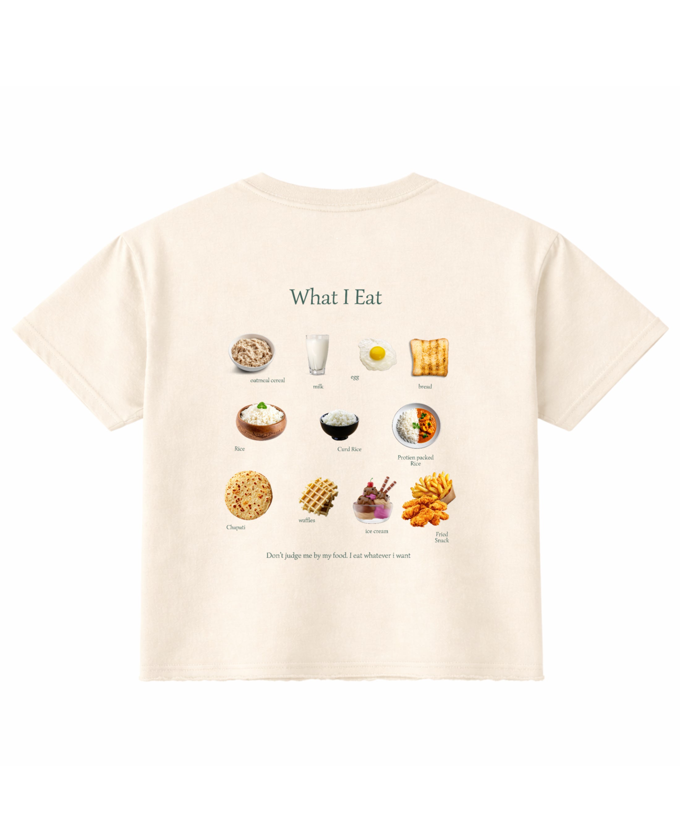 Off White Boxy Fit T-shirt Back Design
